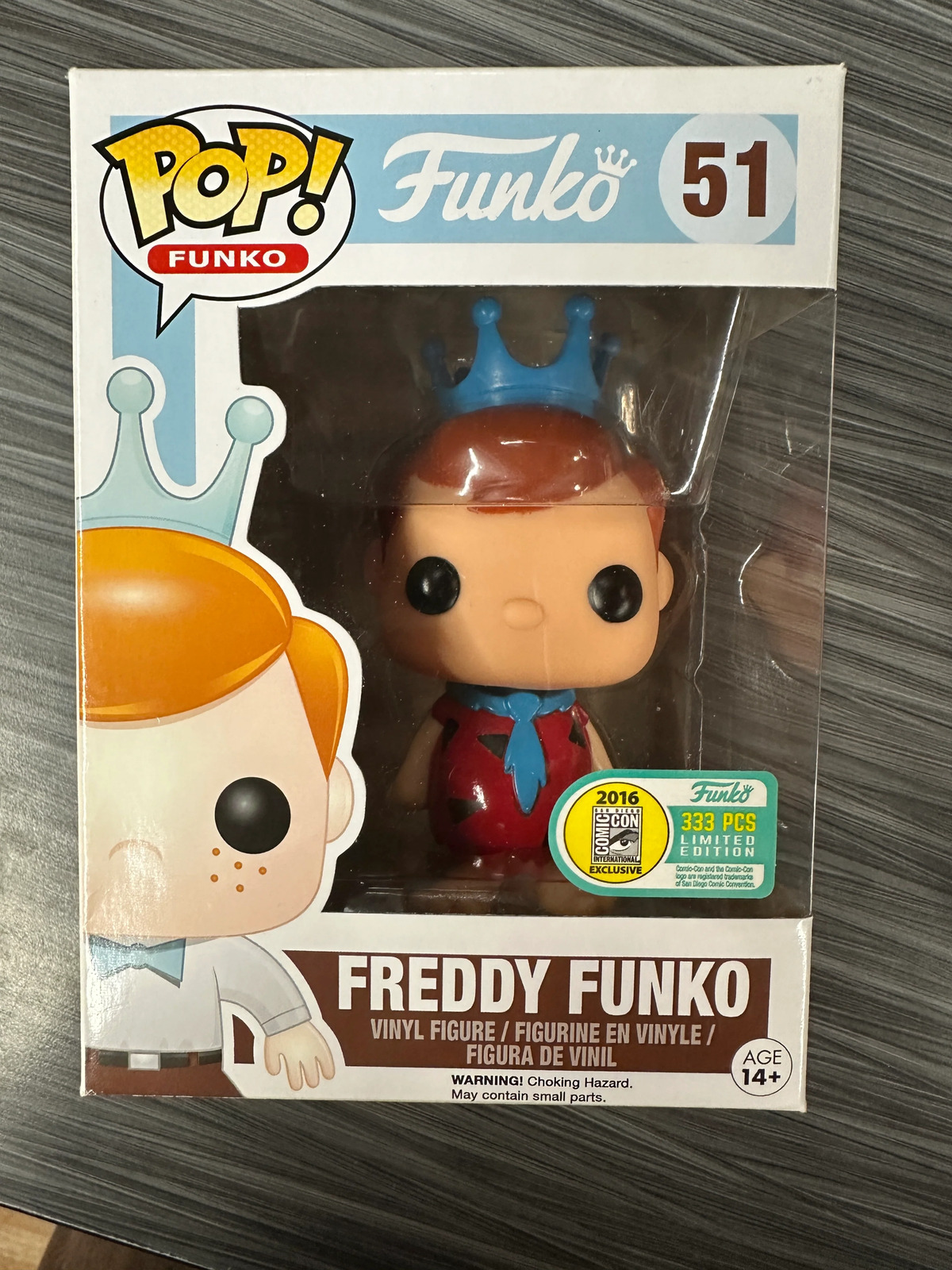 Funko POP Freddy Funko [Fred Flintstone](2016 SDCC/333 PCS)(Damaged Box) #51