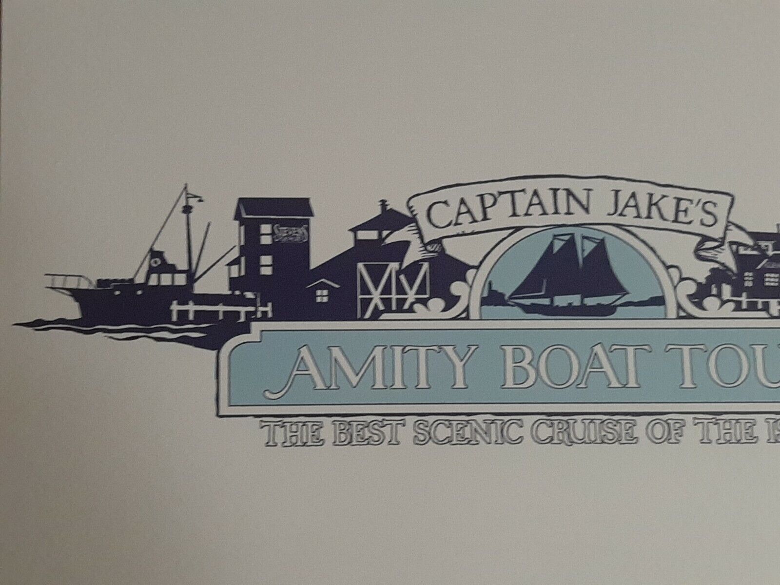 Jaws Amity Boat Tours Captain Jake's Logo Universal Orlando Poster Print 11x17 