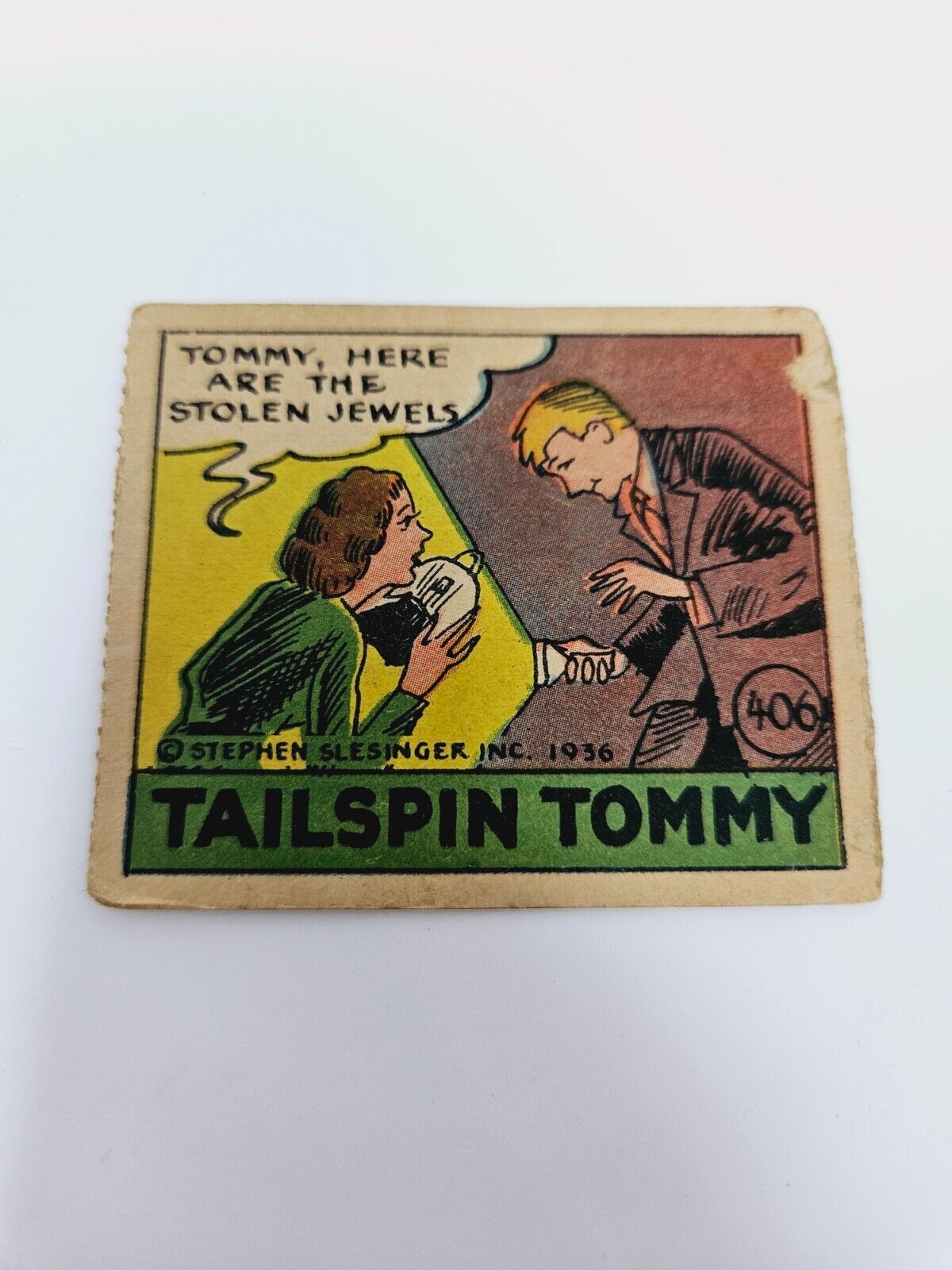 1936 R28 TAILSPIN TOMMY 406 JEWELS CHRIS BENJAMIN PRICE GUIDE PUBLISHED CARD 