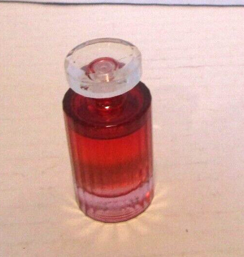 Lancome e eau de Parfum Women's Miniature Ribbed Glass Bottle France .17 oz