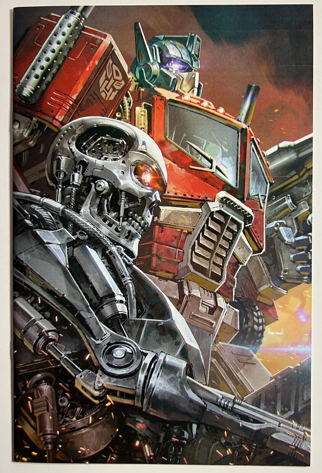 Transformers vs Terminator 1 Kael Ngu Virgin Variant NM Convention 2020