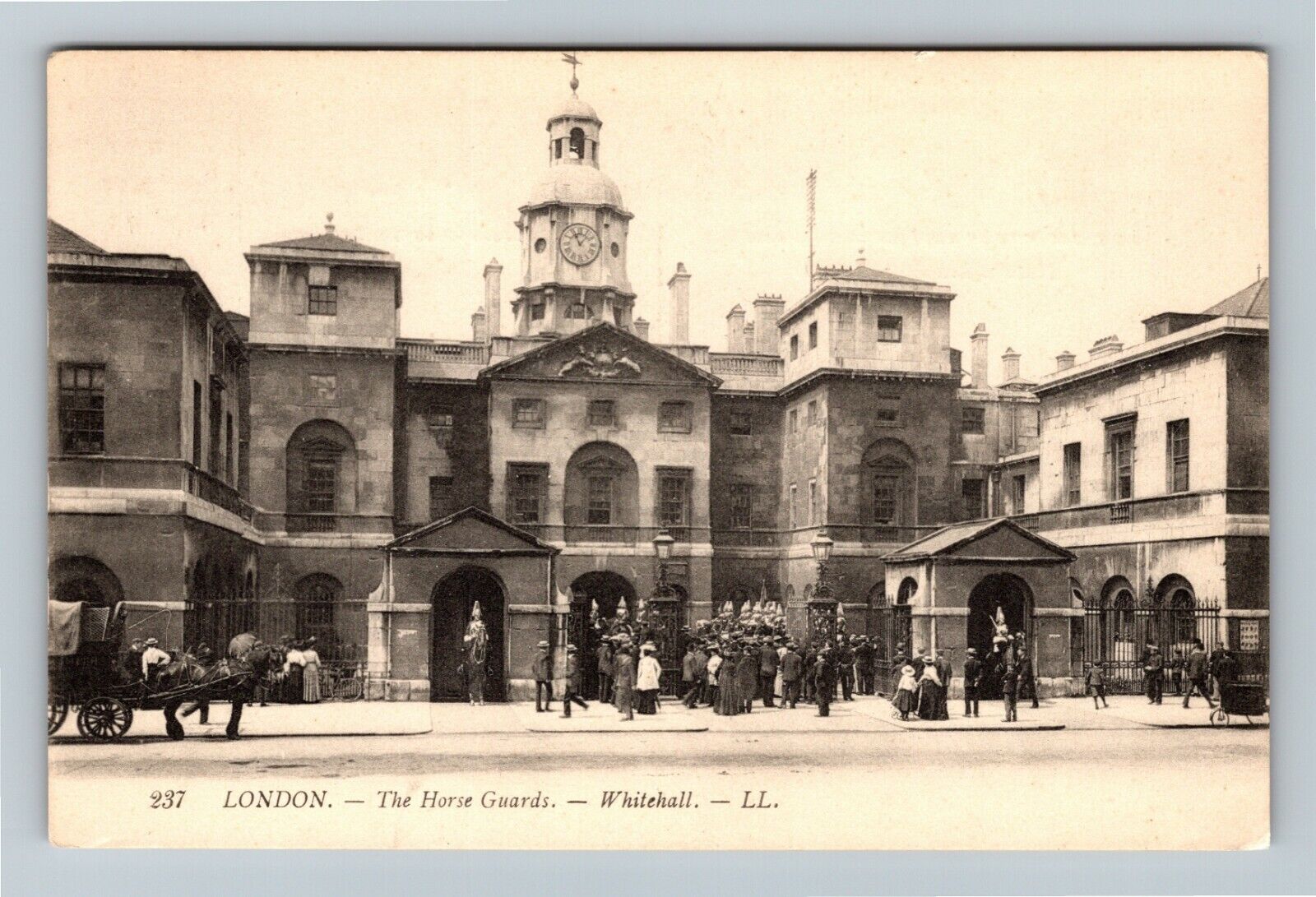 London, UK-United Kingdom, The Horse Guards, Whitehall, Vintage Postcard