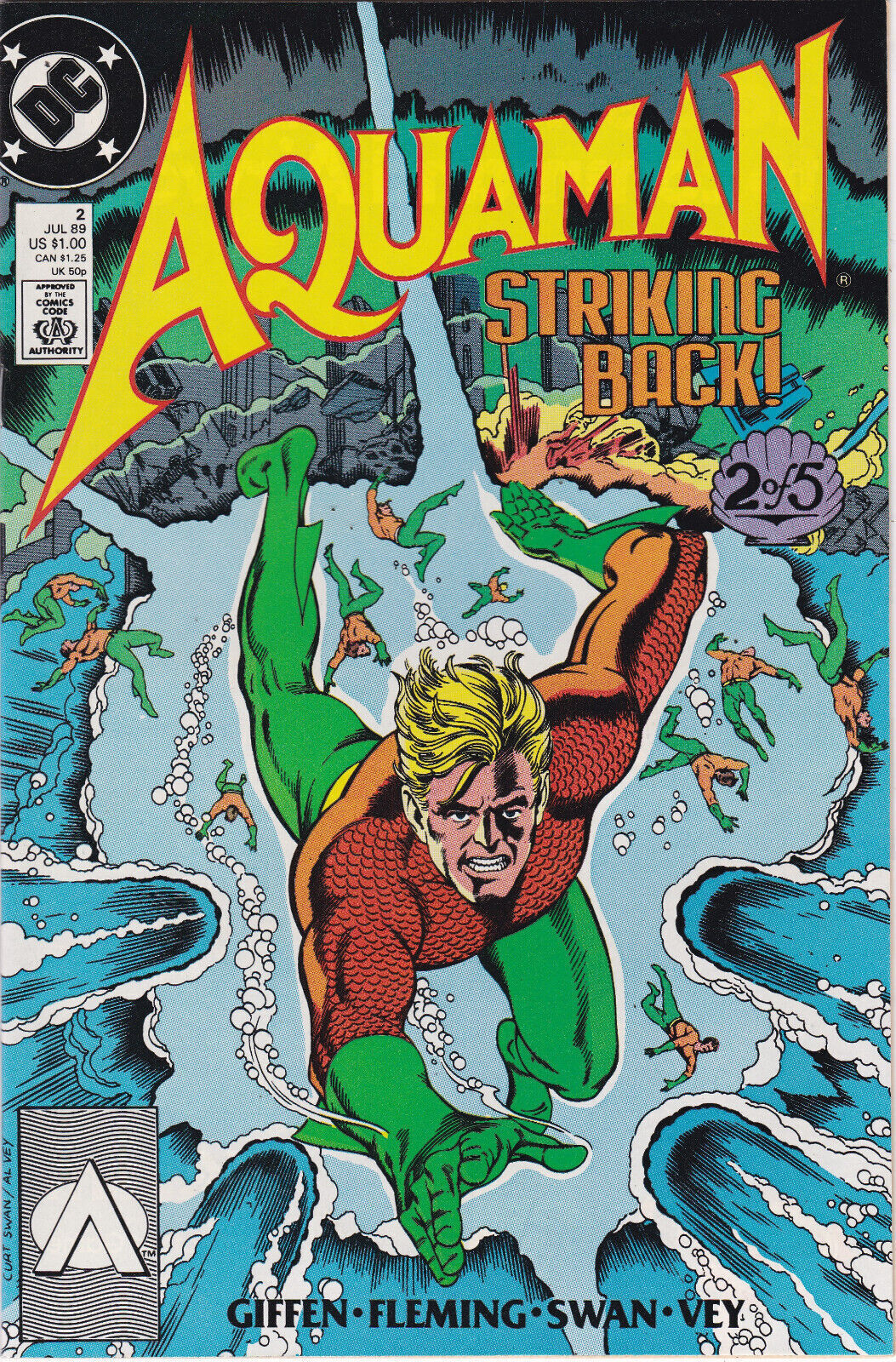 Aquaman: Striking Back #2 1989 -High Grade / Copper Age - DC Comics