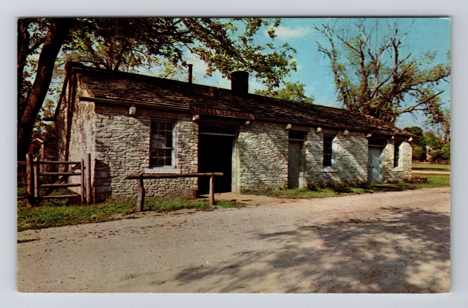 Nauvoo IL-Illinois, Webb Blacksmith & Wagon Shop, Antique Vintage Postcard