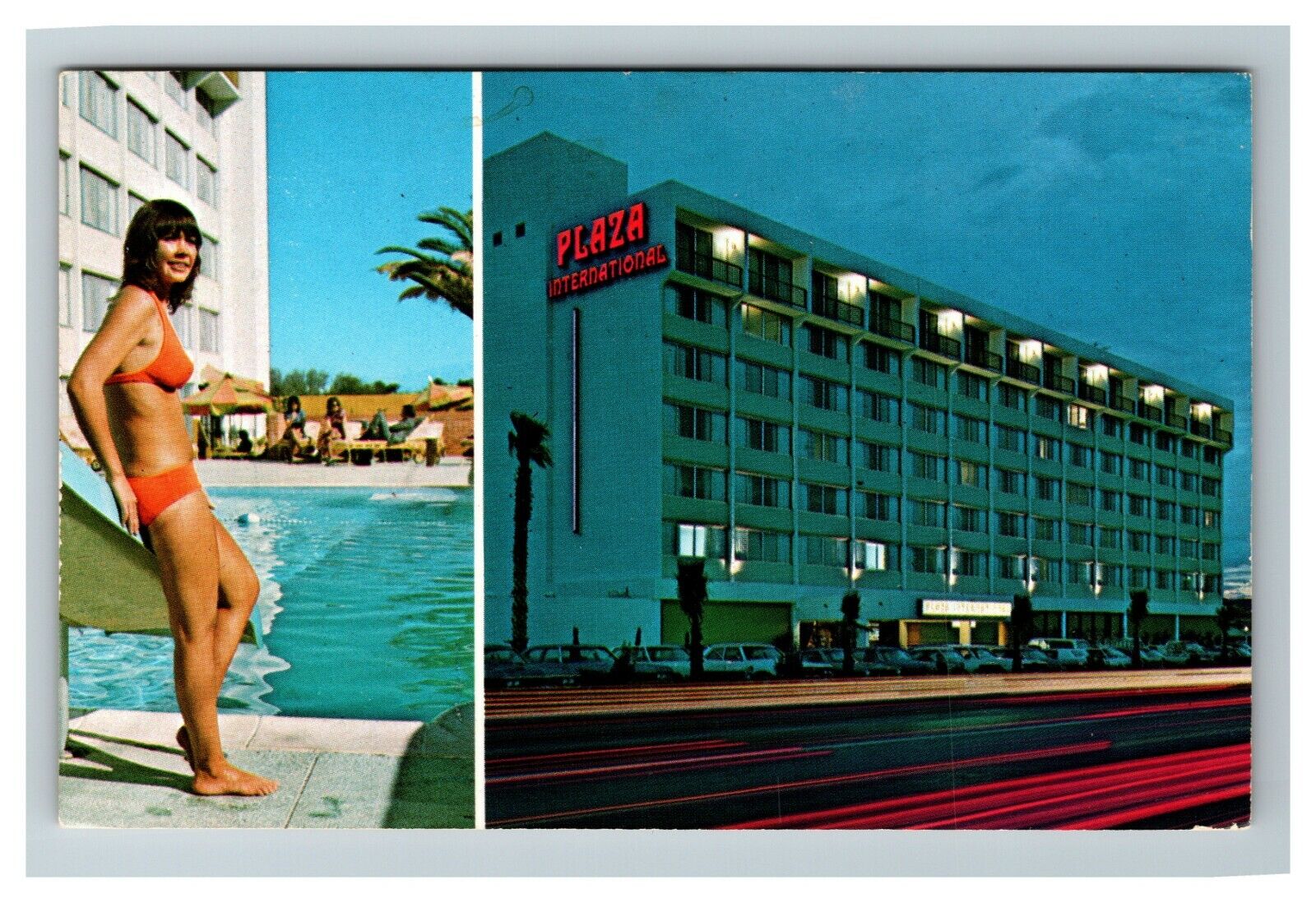 Plaza International Hotel, Tuscon AZ c1960 Vintage Postcard