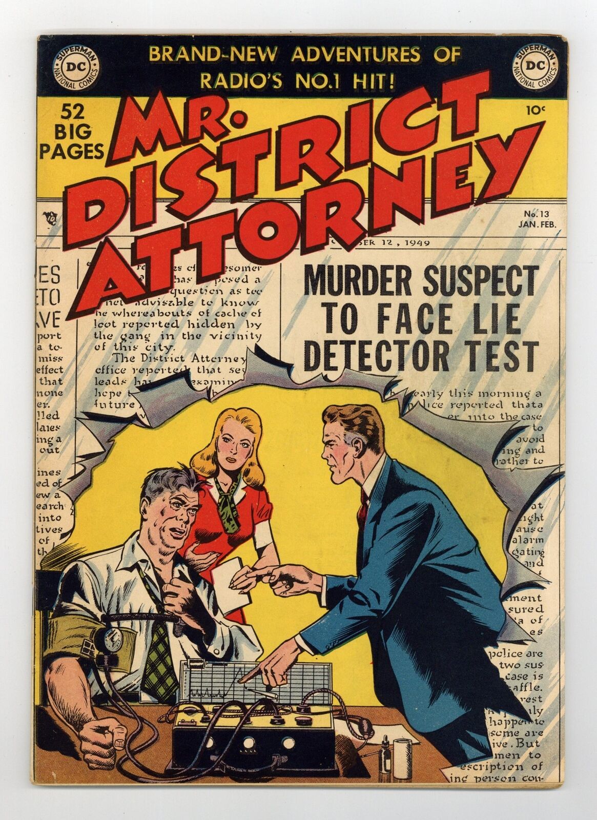 Mr. District Attorney #13 GD/VG 3.0 1950
