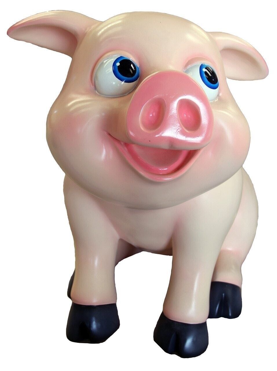 Comic Standing Baby Pig Life Size Statue Cartoon Animal Prop Display Decor