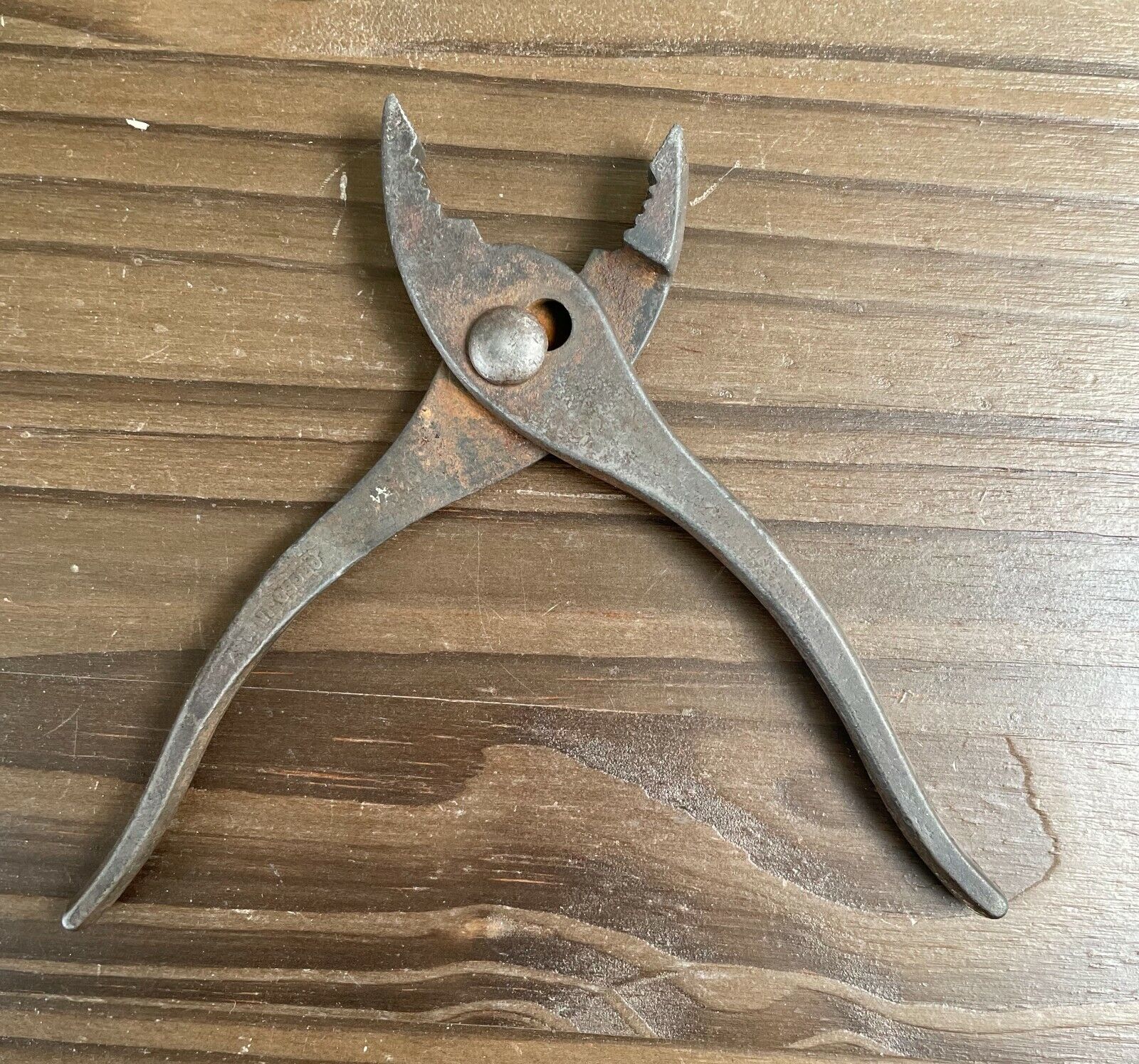 Vintage 6 1/2 inch Vlchek Combination Slip Joint Pliers Forged in USA