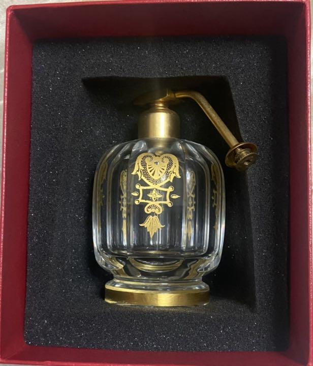 Baccarat Malmaison Parfum Bottle Gold Band Used Good