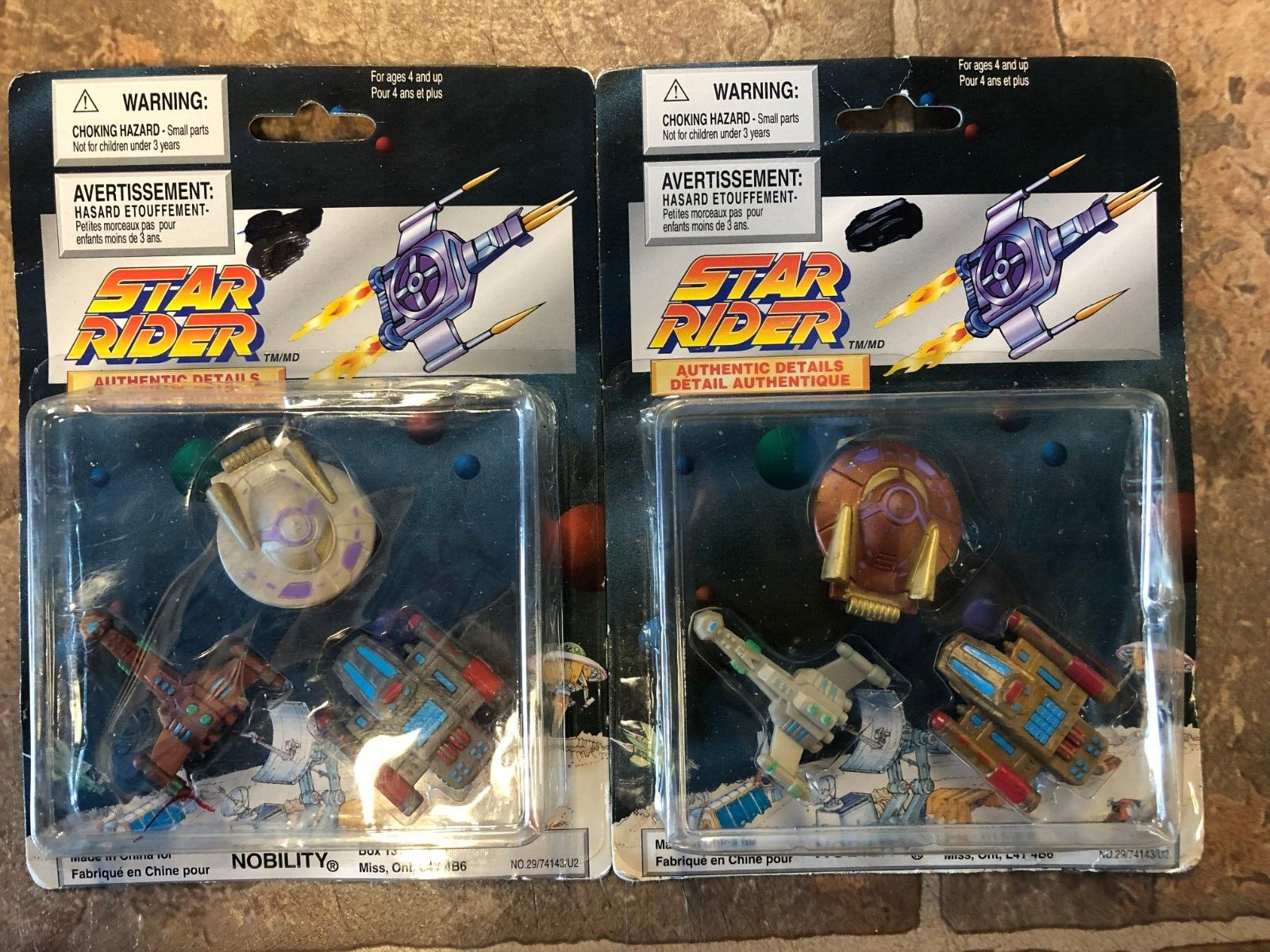 Star Rider, 6 little ships in 2 unopened retail packages