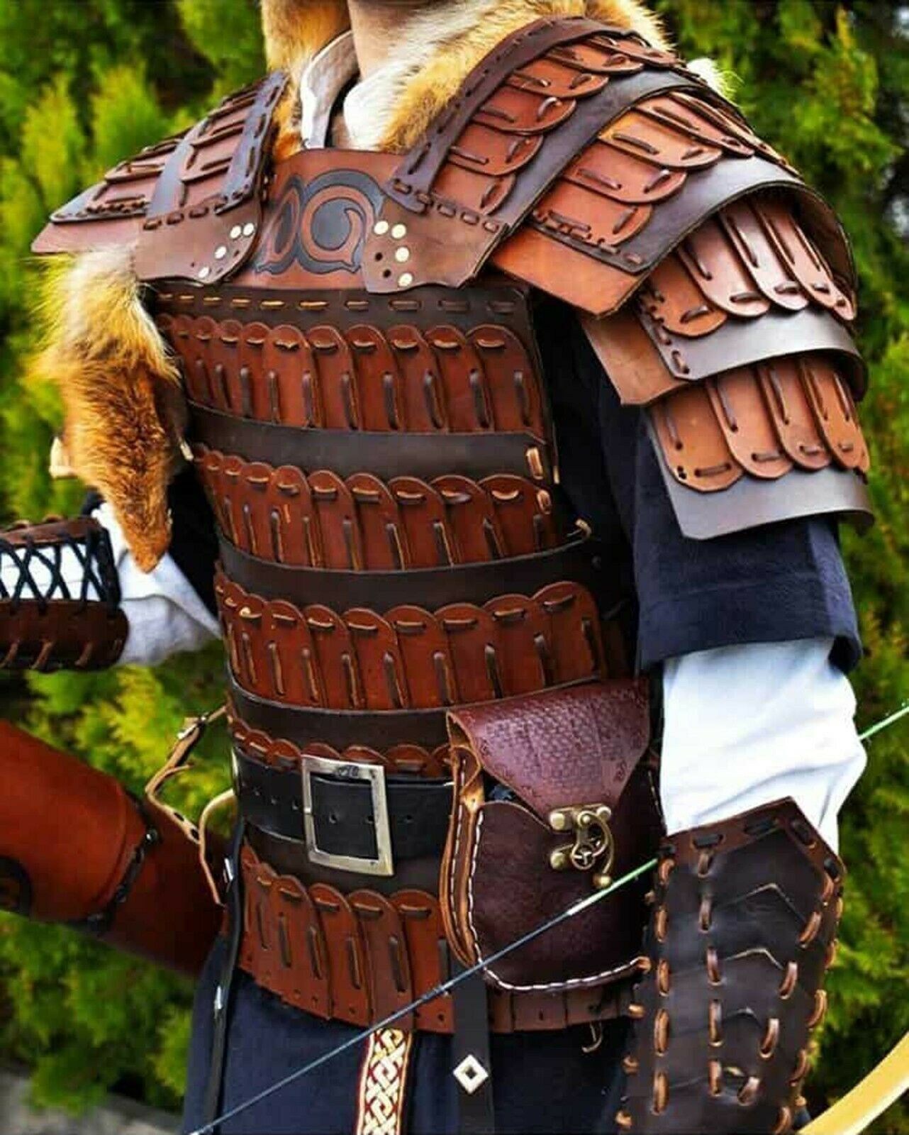 Halloween Viking Leather Armor Celtic Lamellar Medieval Ottoman Armor Costume
