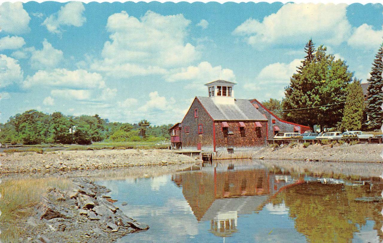 GRIST MILL Kennebunkport, Maine York County c1960s Vintage Postcard
