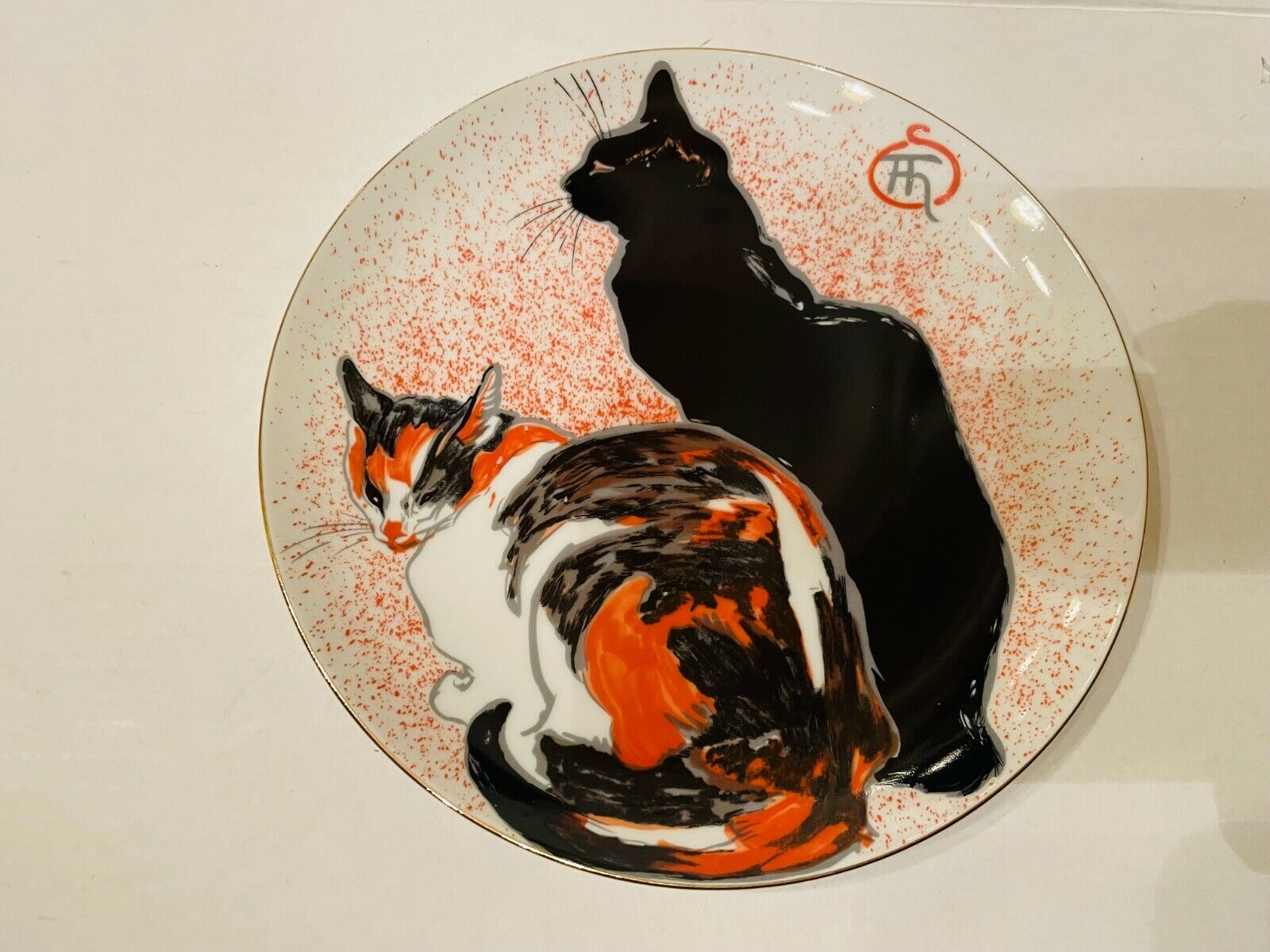 MUSEUM OF FINE ARTS BOSTON Two Cats Plate BY Theophile Alexandre Steinlen