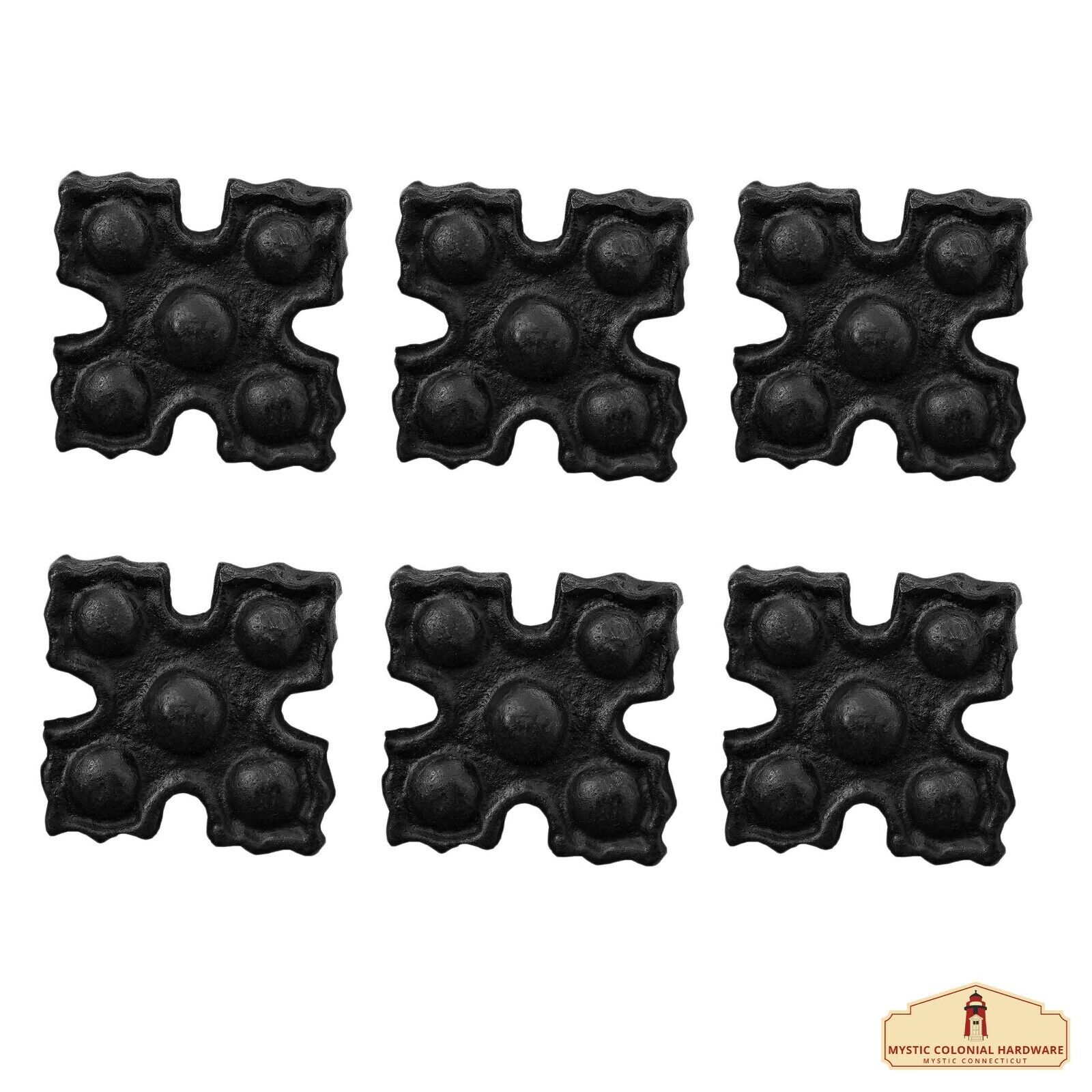 Decoration Nails Cast Iron Hardware Fully Functional Accessory Small Set of 6