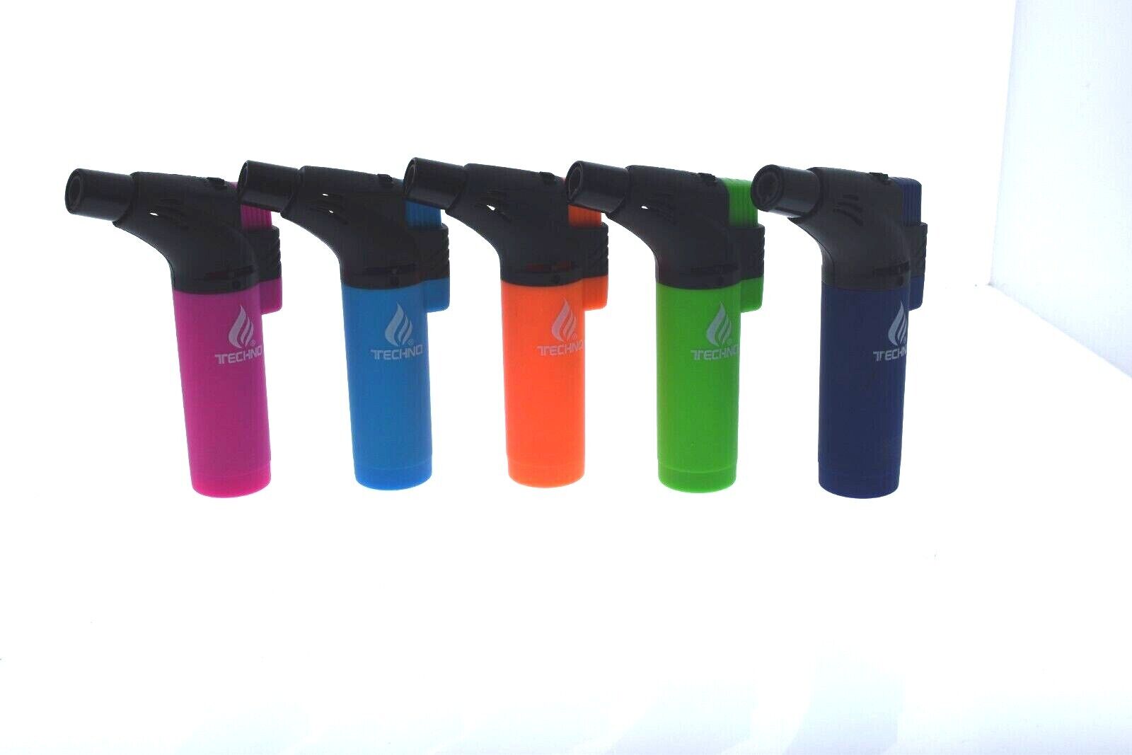 TECHNO ANGLE BUTANE TORCH LIGHTER- CHOOSE EACH COLOR OR WHOLE DISPLAY