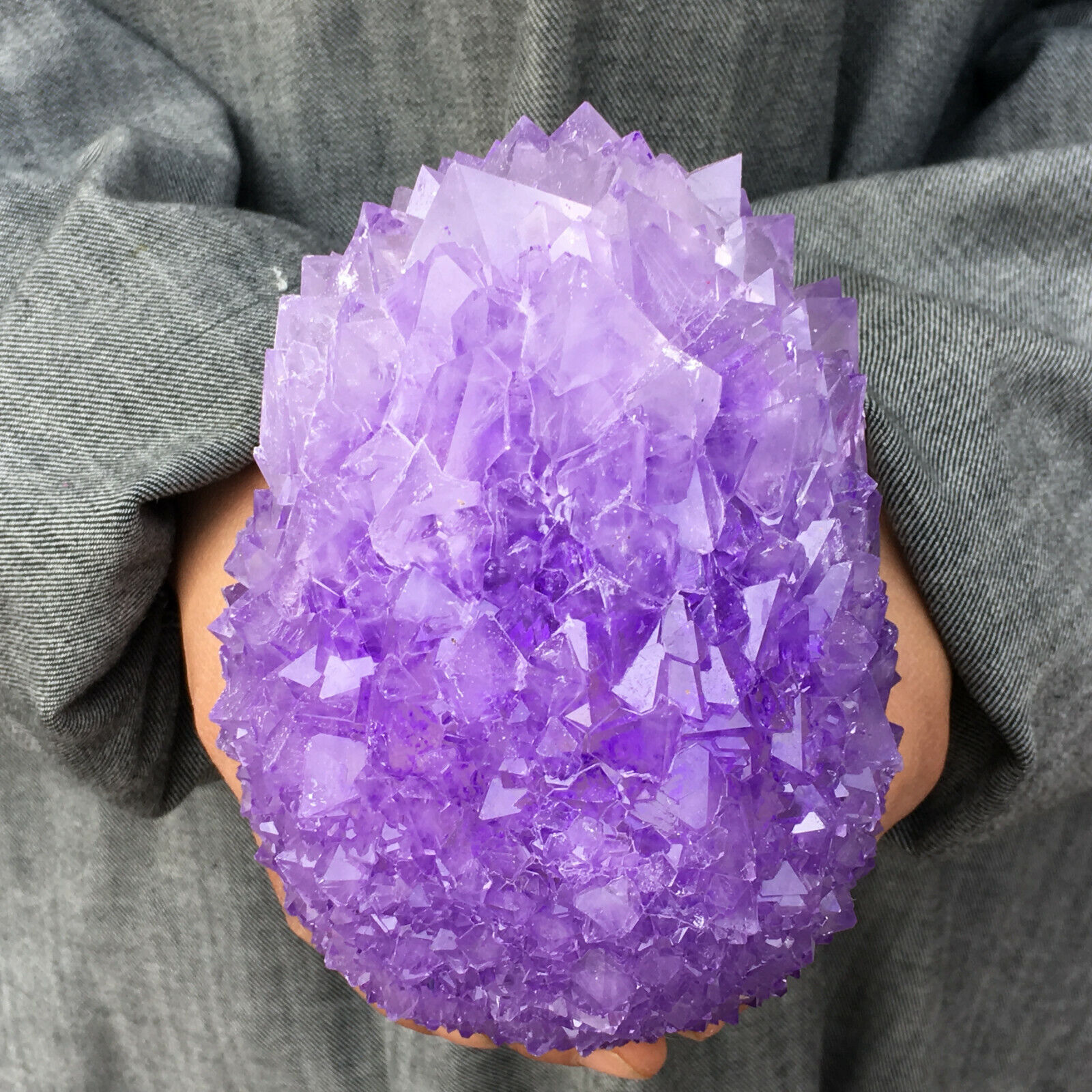 2.2-2.4LB lavender alunite quartz Crystal Mineral specimen Point Healing care