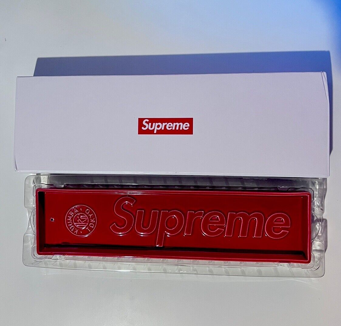 Supreme x Kuumba Tokyo Authentic New 2024 Release Incense Tray Red - In Hand