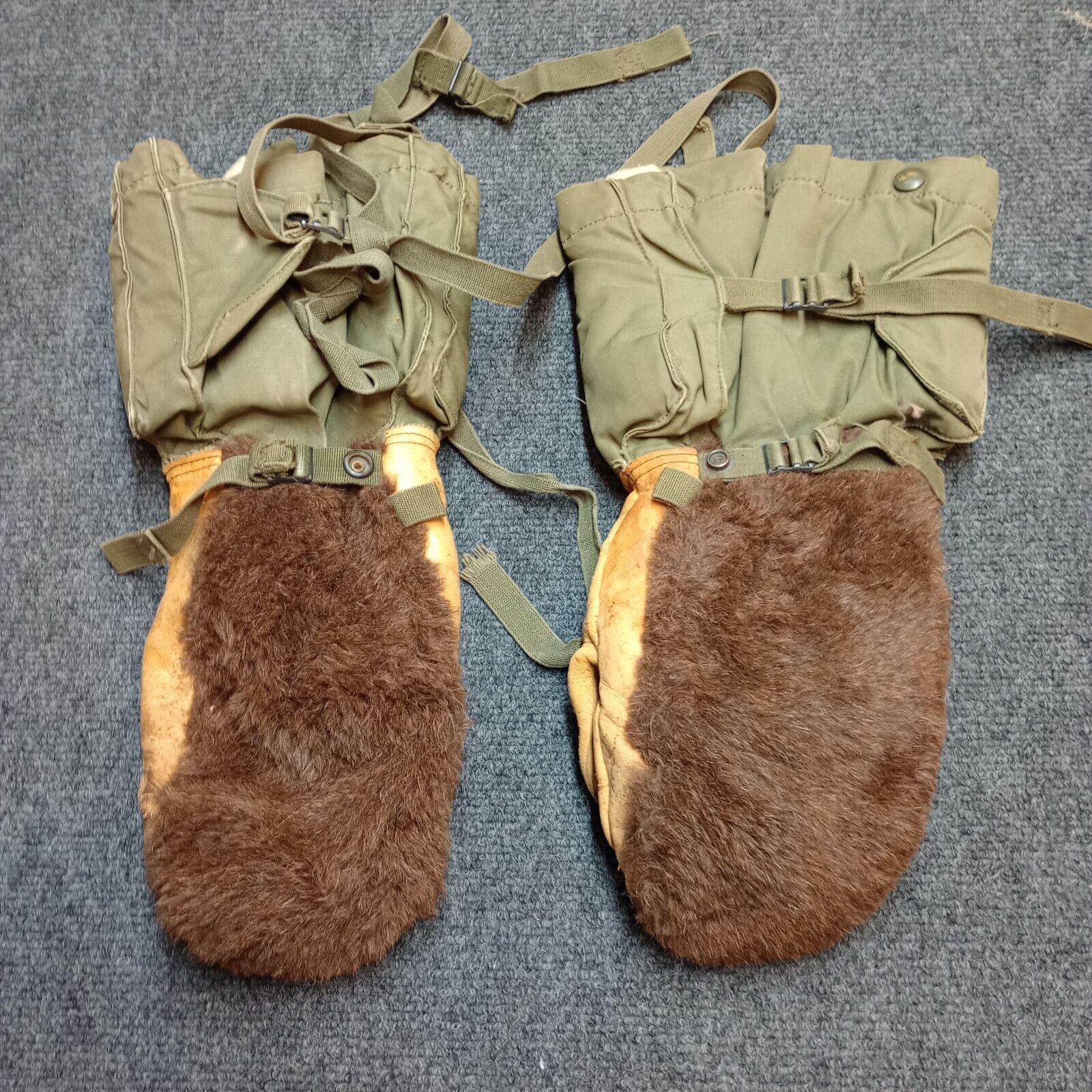 VINTAGE Actic Mittens M49 M-1949 Korea War Wool Alpaca Gloves Winter Cold Gear