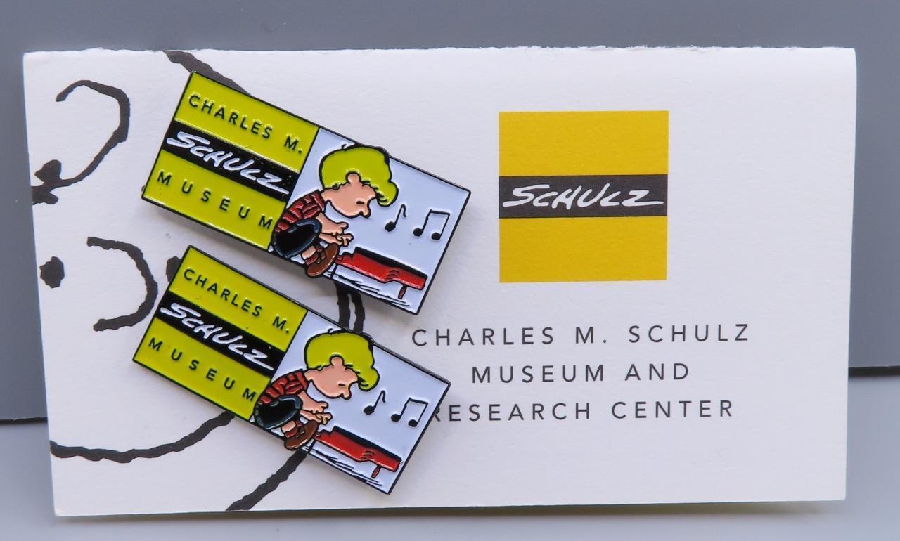Charles M. Schulz Museum Schroeder Lapel Pin Set of 2 Peanuts