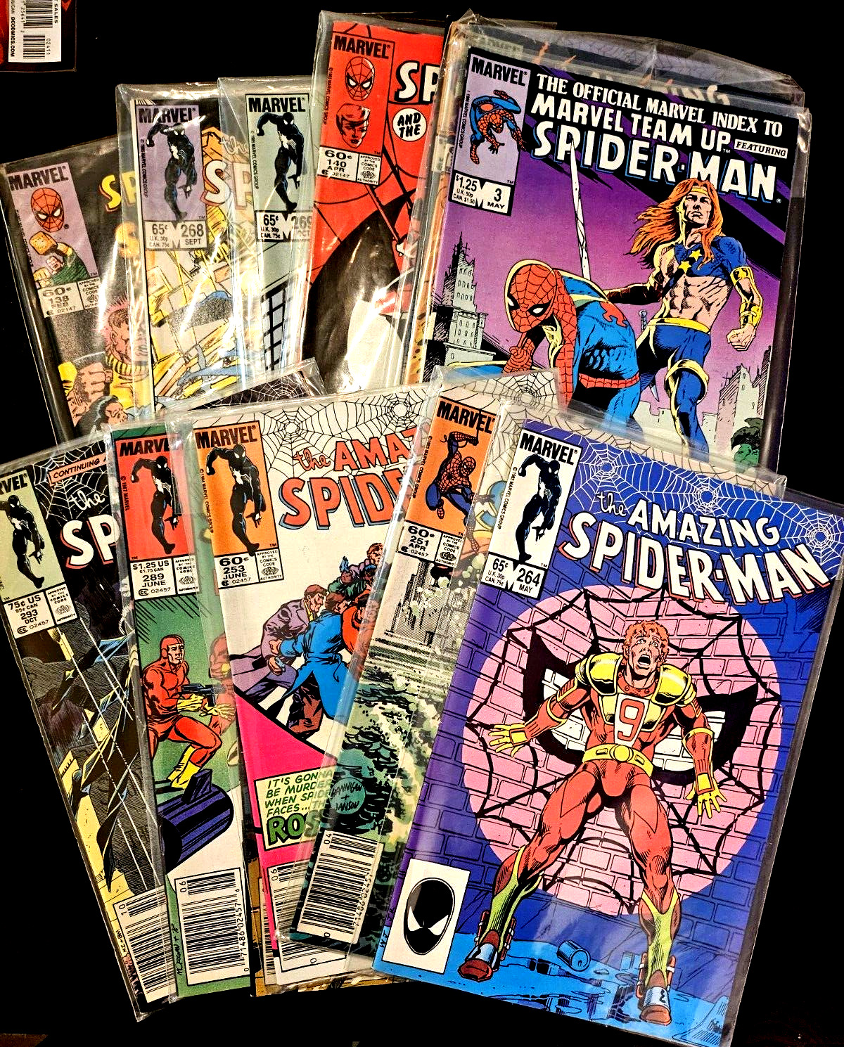 Vintage Lot Of 14 The Amazing Spiderman -Bronze age,  web of spiderman, marvel