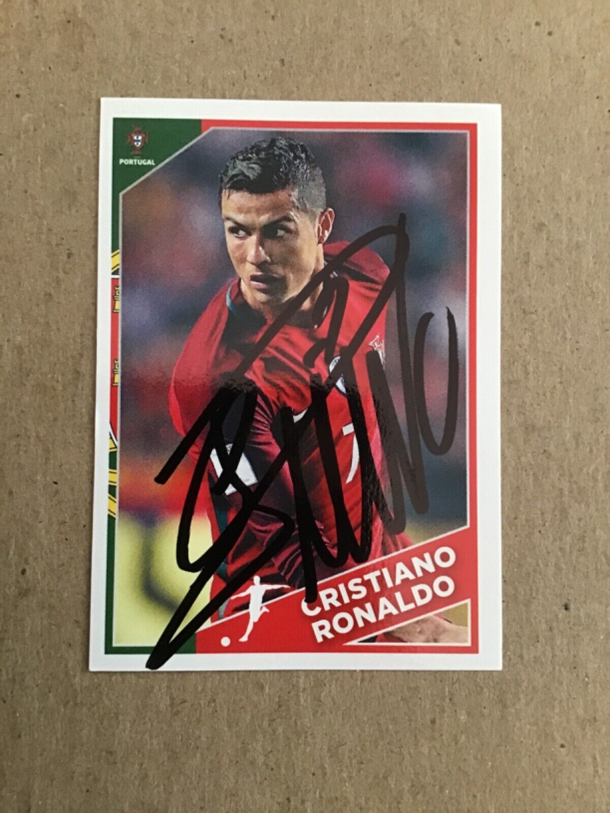 Cristiano Ronaldo, Portugal 🇵🇹 2020 Panini hand signed