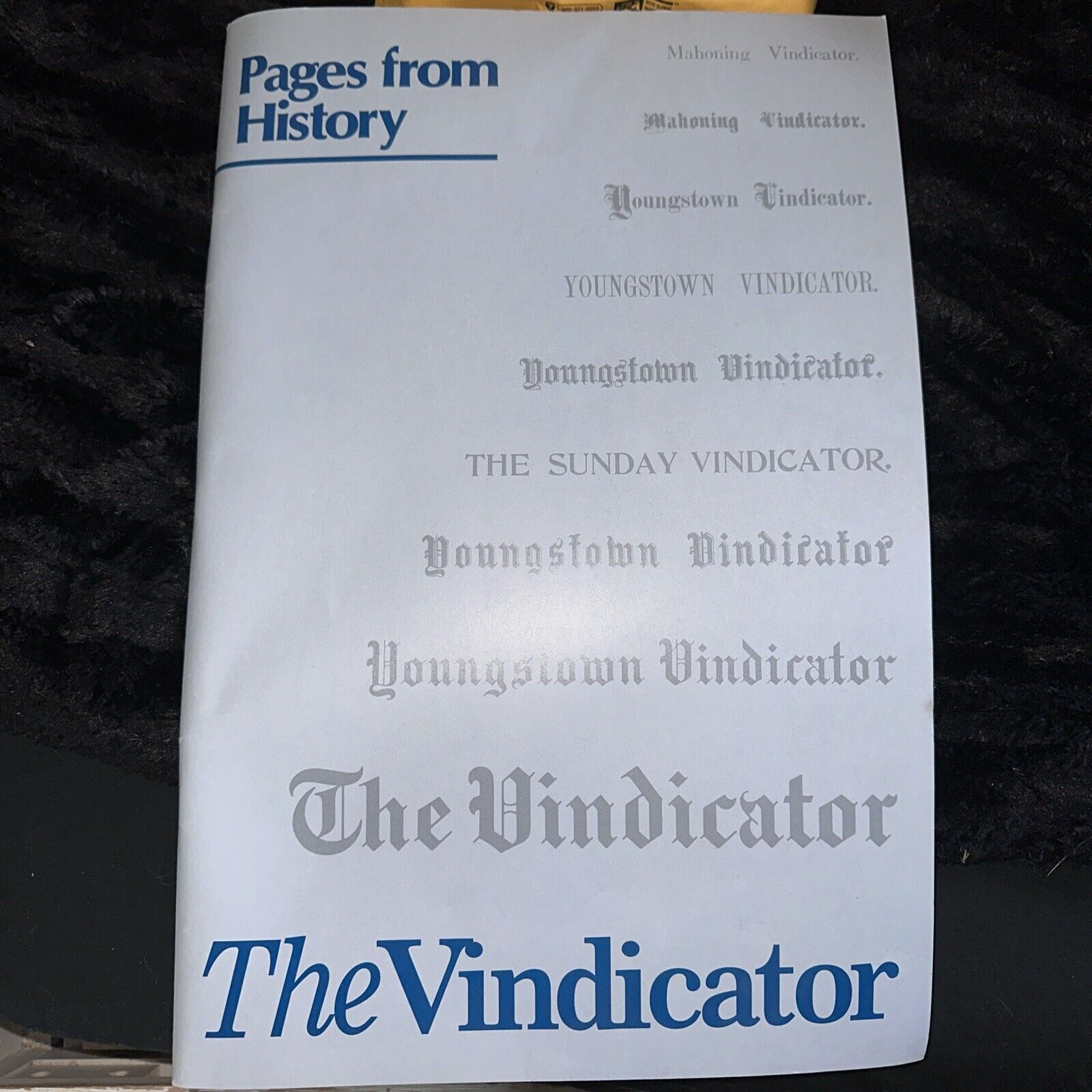 Rare Youngstown Vindicator Pages From History Events 1869-1991 Bound Softcover