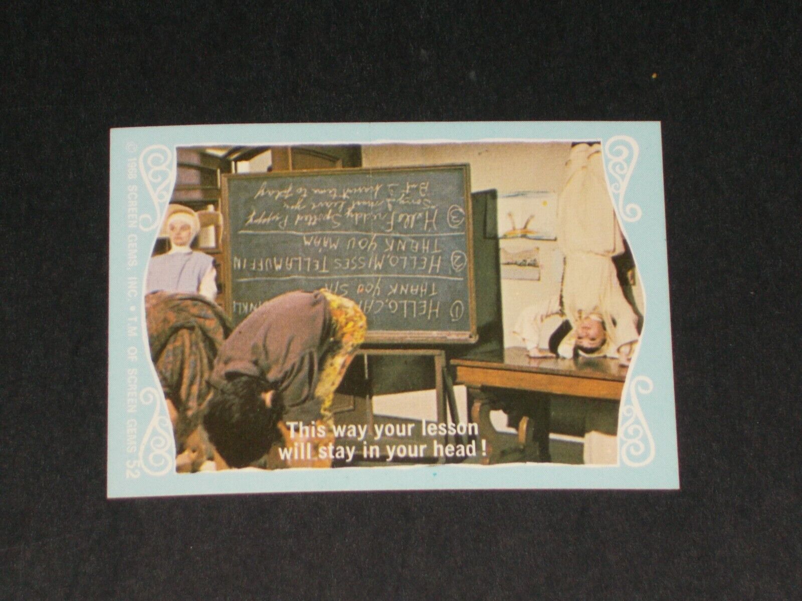 1968 Donruss FLYING NUN Trading Card #52, VERY NICE CARD 