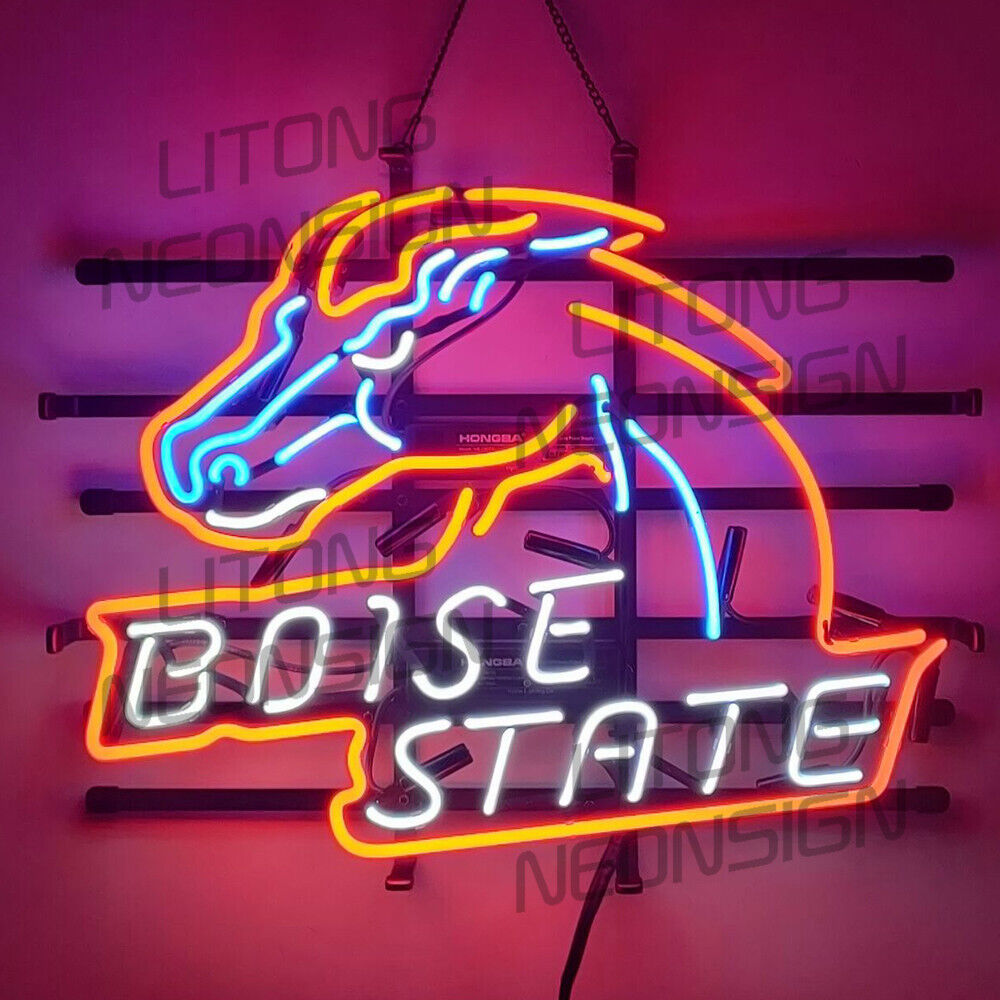 Boise State Broncos Neon Sign19x15 Beer Bar Sport Pub Wall Decor