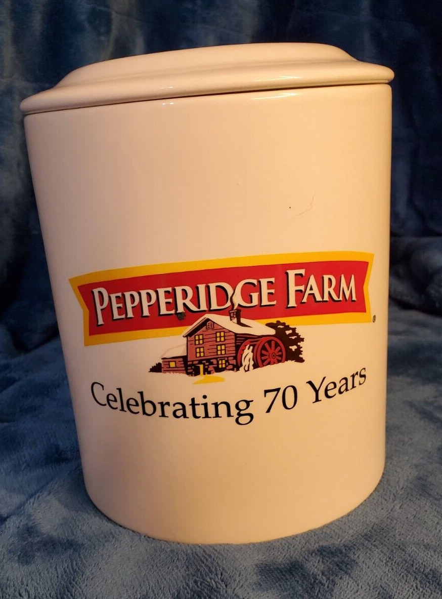 Pepperidge Farms Cookie Jar Canister Celebrating 70 Year