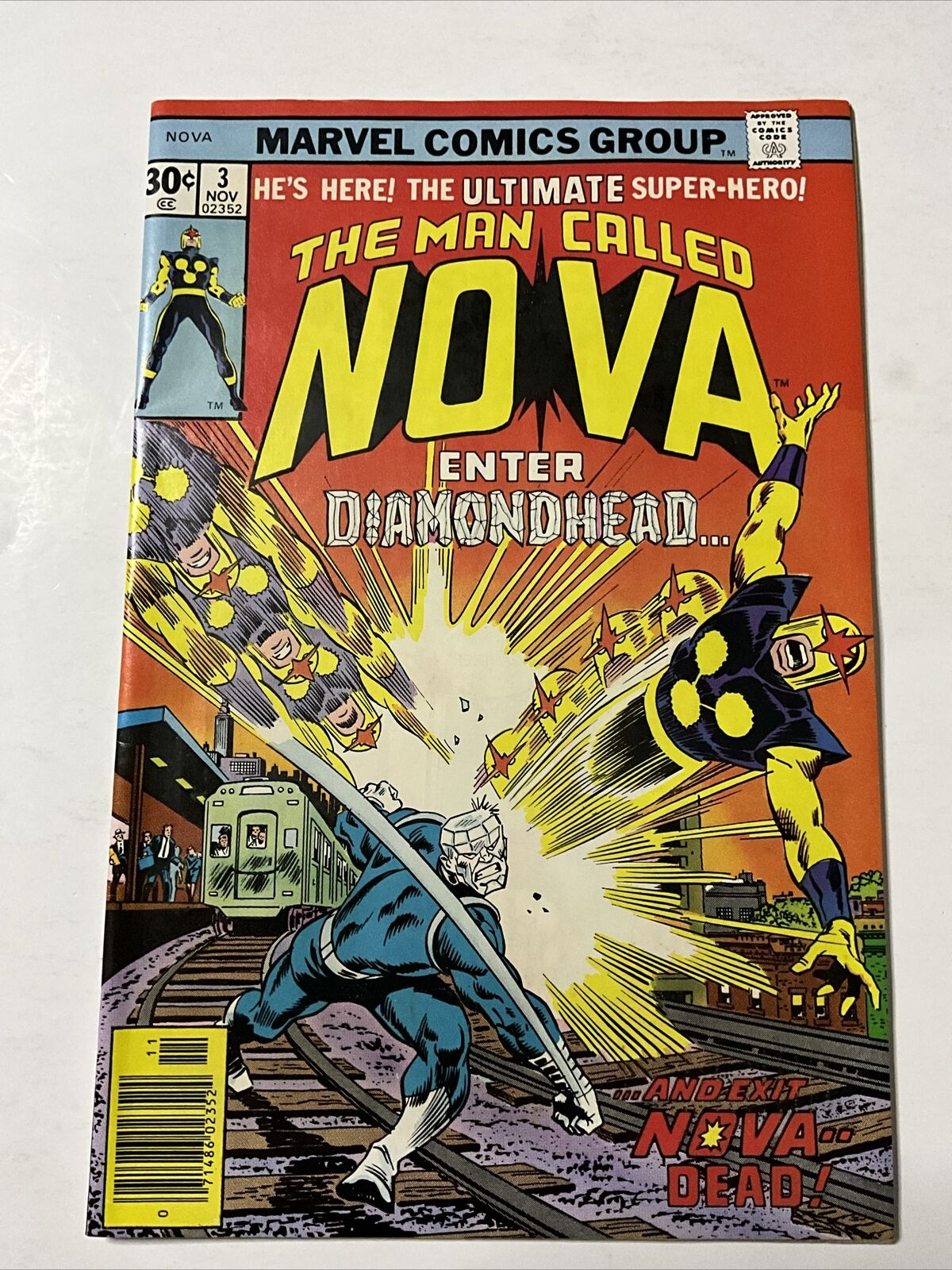 The Man Called Nova #3 (1976) 8.5 VF Marvel Newsstand Edition Bronze Age Comic