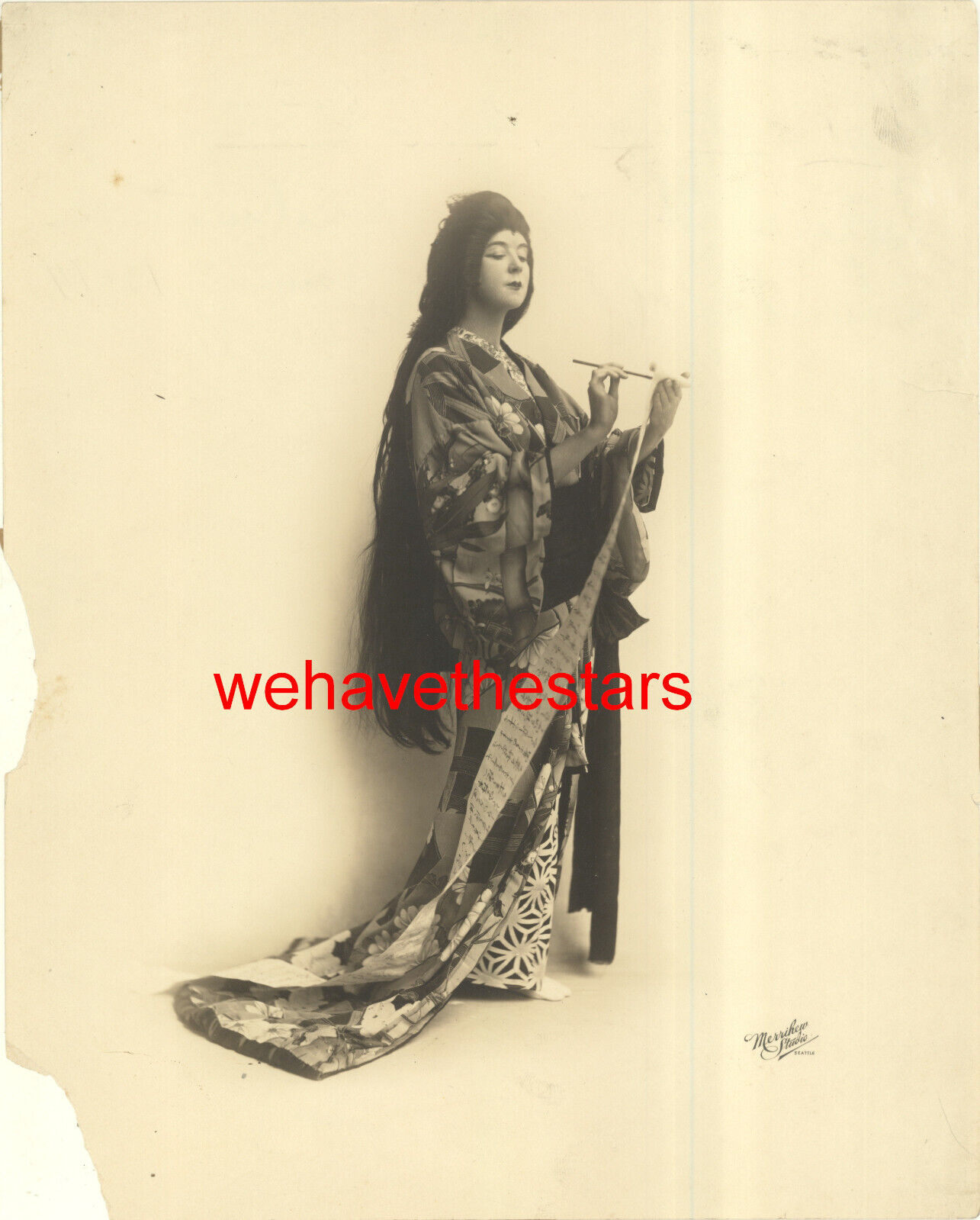 Vintage Ruth St. Denis MODERN DANCE PIONEER 20s ASIA Portrait by MERRIHEW