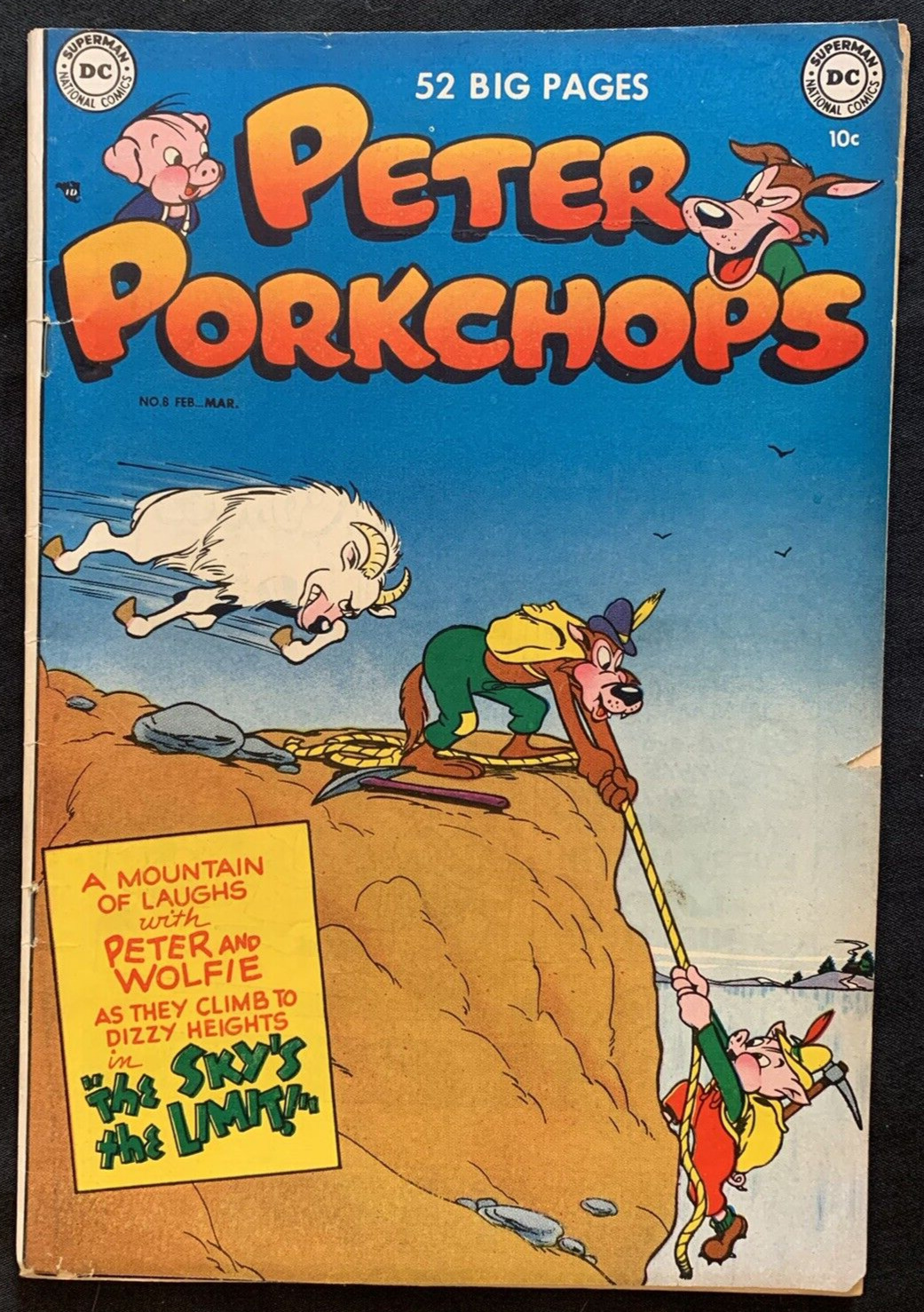 PETER PORKCHOPS #8 1951 DC Comics 52 Pages Estate Sale and Original Owner