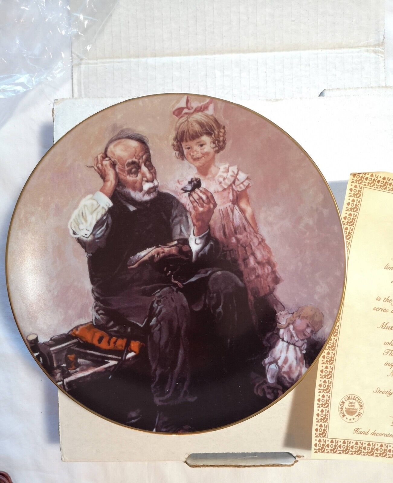 Collector Plate THE COBBLER Museum Collections Limited edition