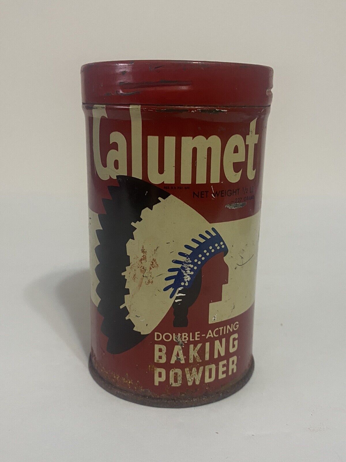Vintage CALUMET Baking Powder Tin Empty