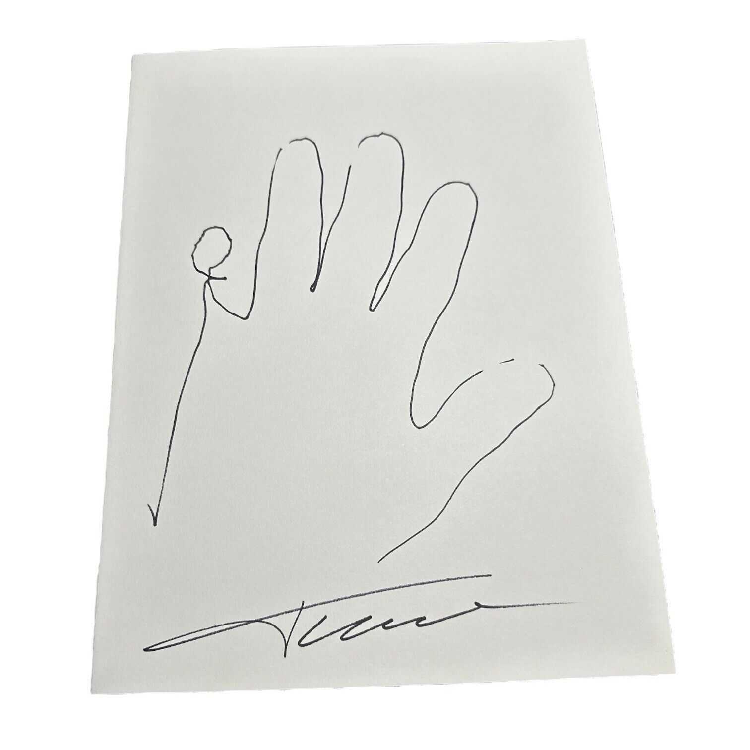 Trace Adkins Signed Autograph 9x12” Hand Tracing Country Music Opry Star Legend