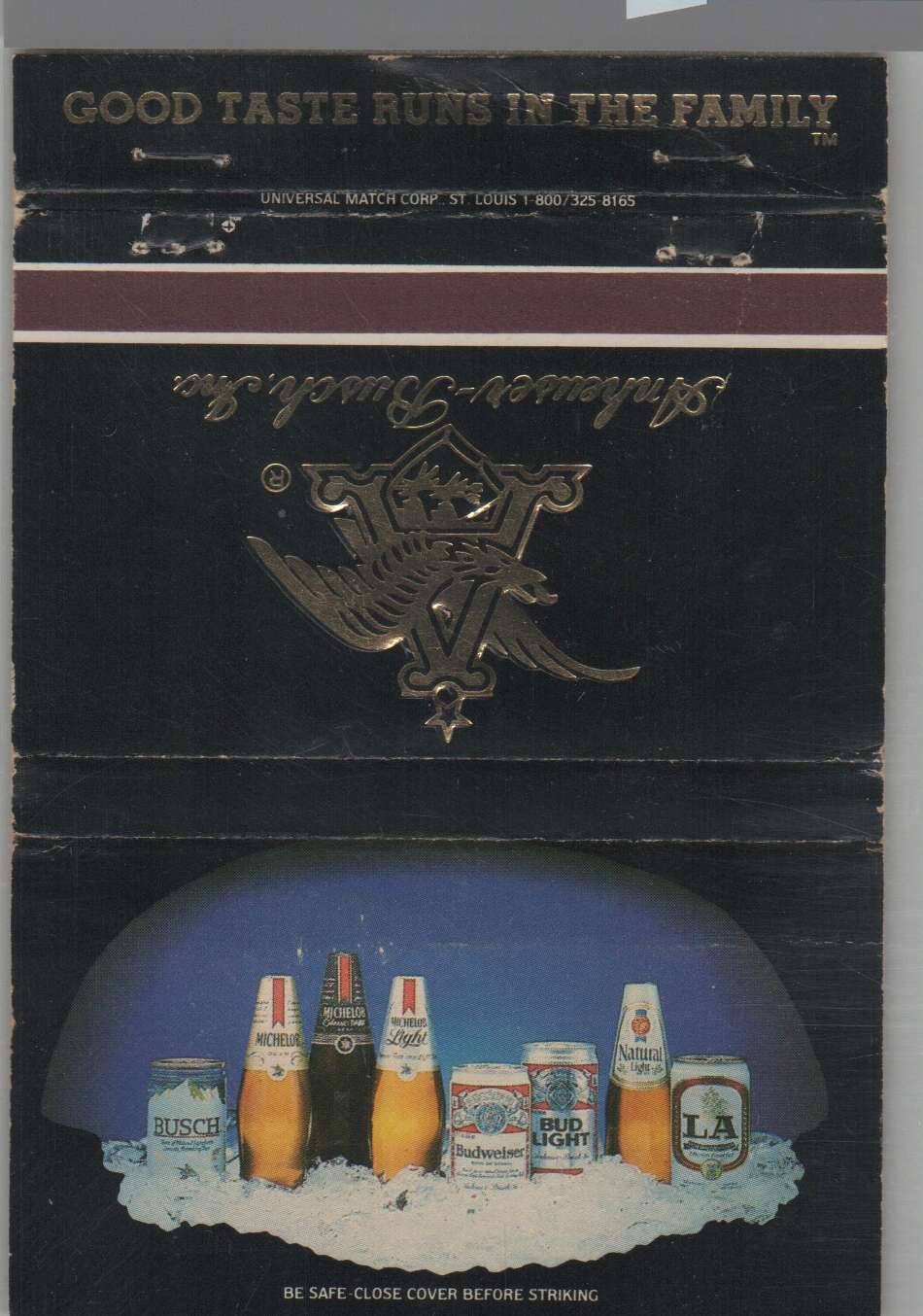 Matchbook Cover - Beer - Anheuser-Busch Family Of Beers