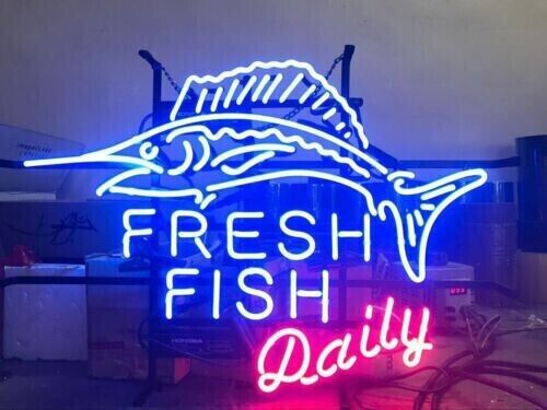New Fresh Fish Daily Neon Sign 20\