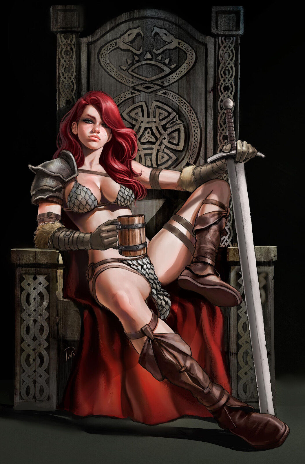 RED SONJA: EMPIRE OF THE DAMNED #1 (IVAN TALAVERA EXCLUSIVE VIRGIN VARIANT A)