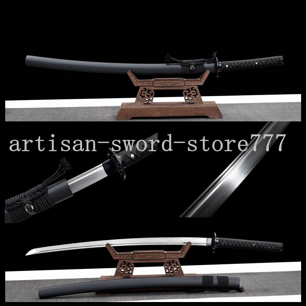 handmade  Folded Steel Japanese Samurai Sword katana Full Tang Sharp Blade