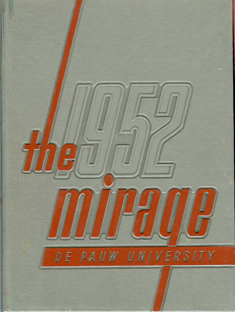 Original 1952 De Pauw University Yearbook-Greencastle Indiana-The Mirage 