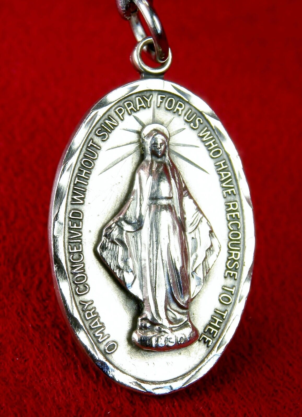 Carmelite Nun's 8 GRAMS Sterling Catherine Labouré Catholic Miraculous Medal