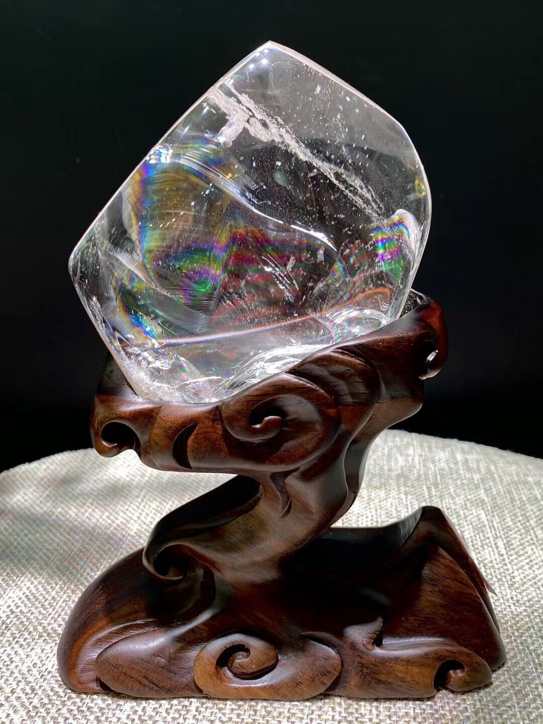 650g TOP Natural White Crystal Raw Stone Quartz Reiki Healing Gem gift Decor+S