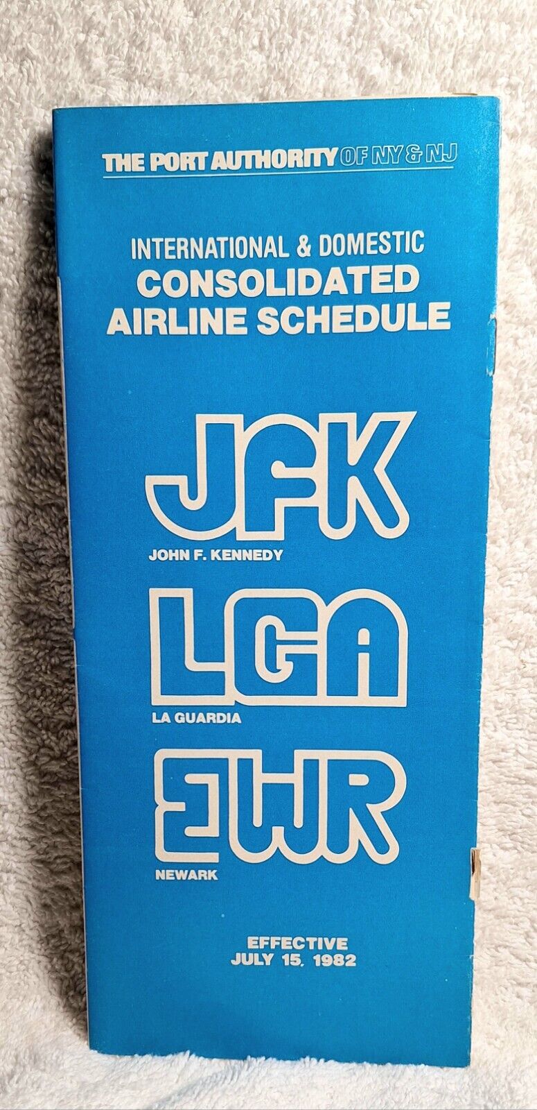 The Port Authority Of NY & NJ CONSOLIDATED AIRLINE SCHEDULE 1982