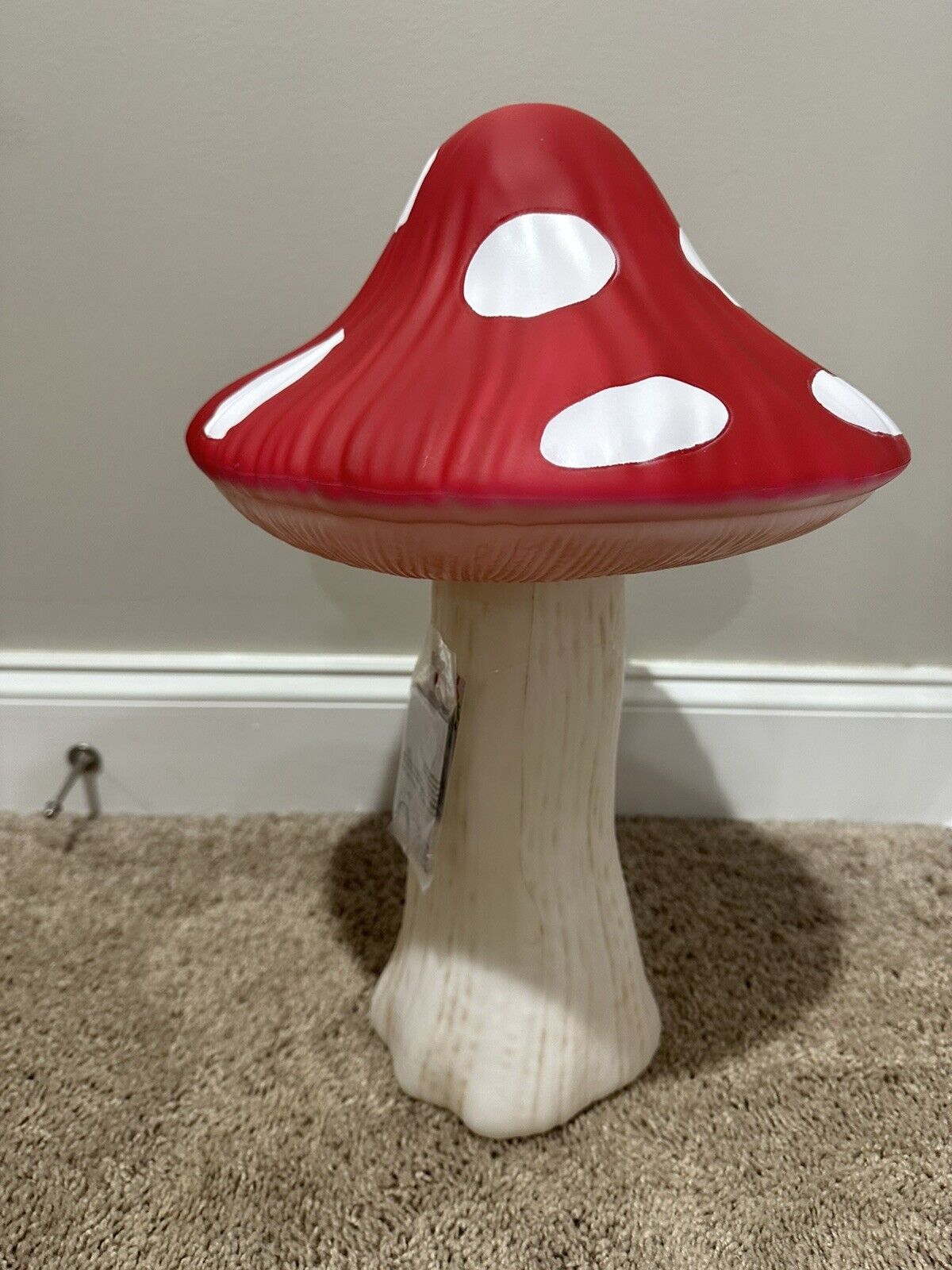 EXCLUSIVE CRACKER BARREL Red Mushroom Blow Mold 18” Battery Operated *RARE*