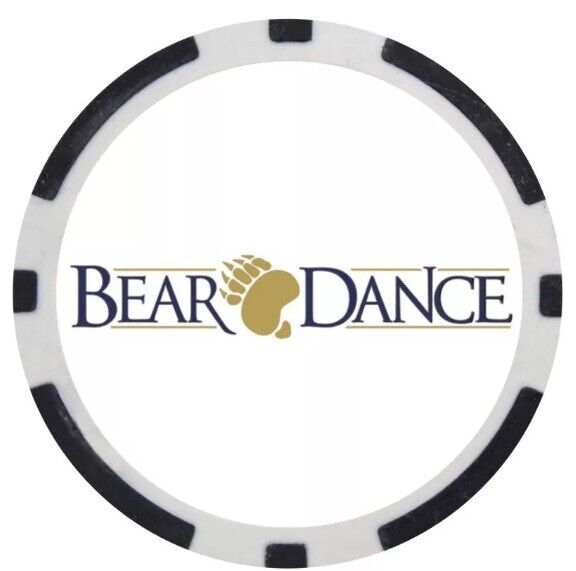BEAR DANCE GOLF CLUB -Poker Chip Golf Ball Marker