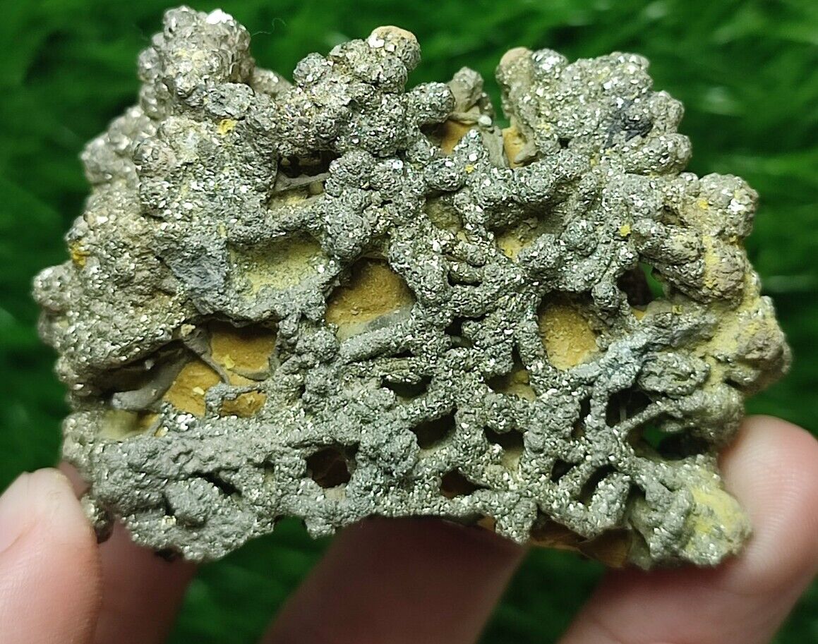 90-gm Natural Pyrite/Marcasite Beautiful Specimen On Matrix Having Unique Growth