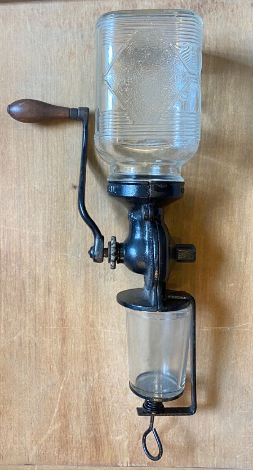 Antique Landers Frary & Clark Universal No. 24...C.I. Wall Mount Coffee Grinder