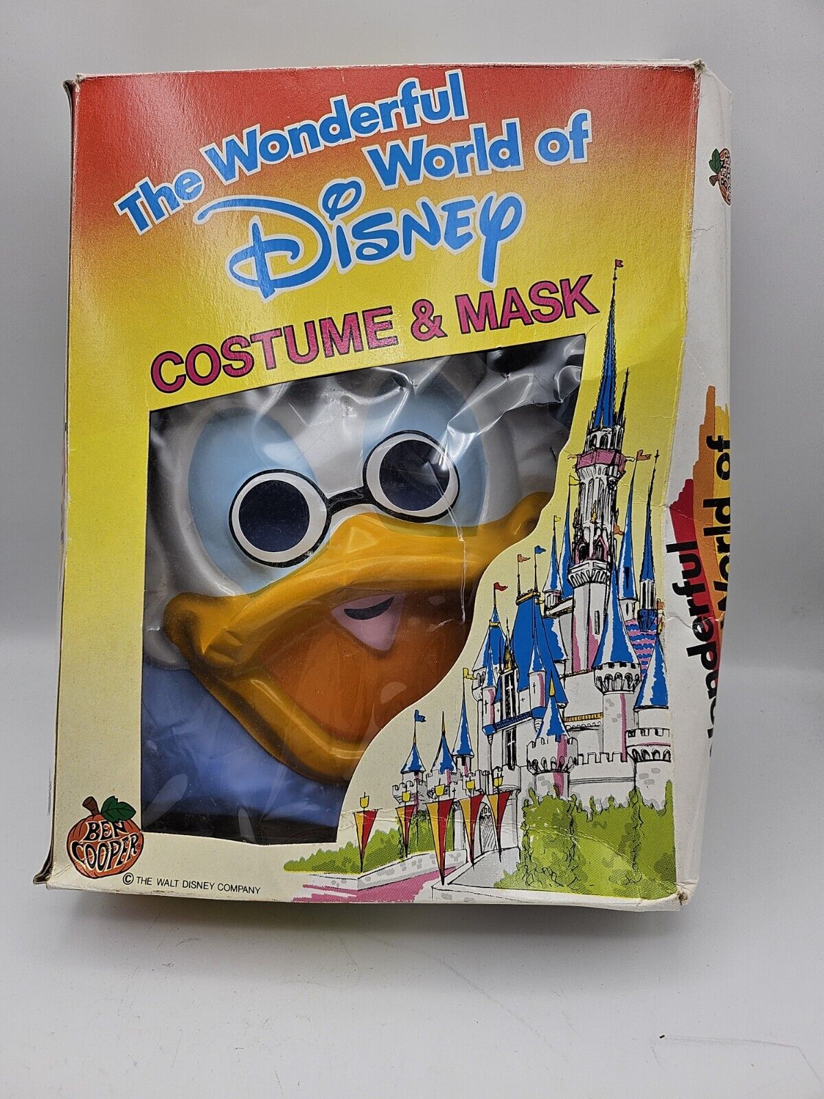 VTG Ben Cooper Scrooge McDuck Ducktales Disney Mask  Costume W/ Box 1989