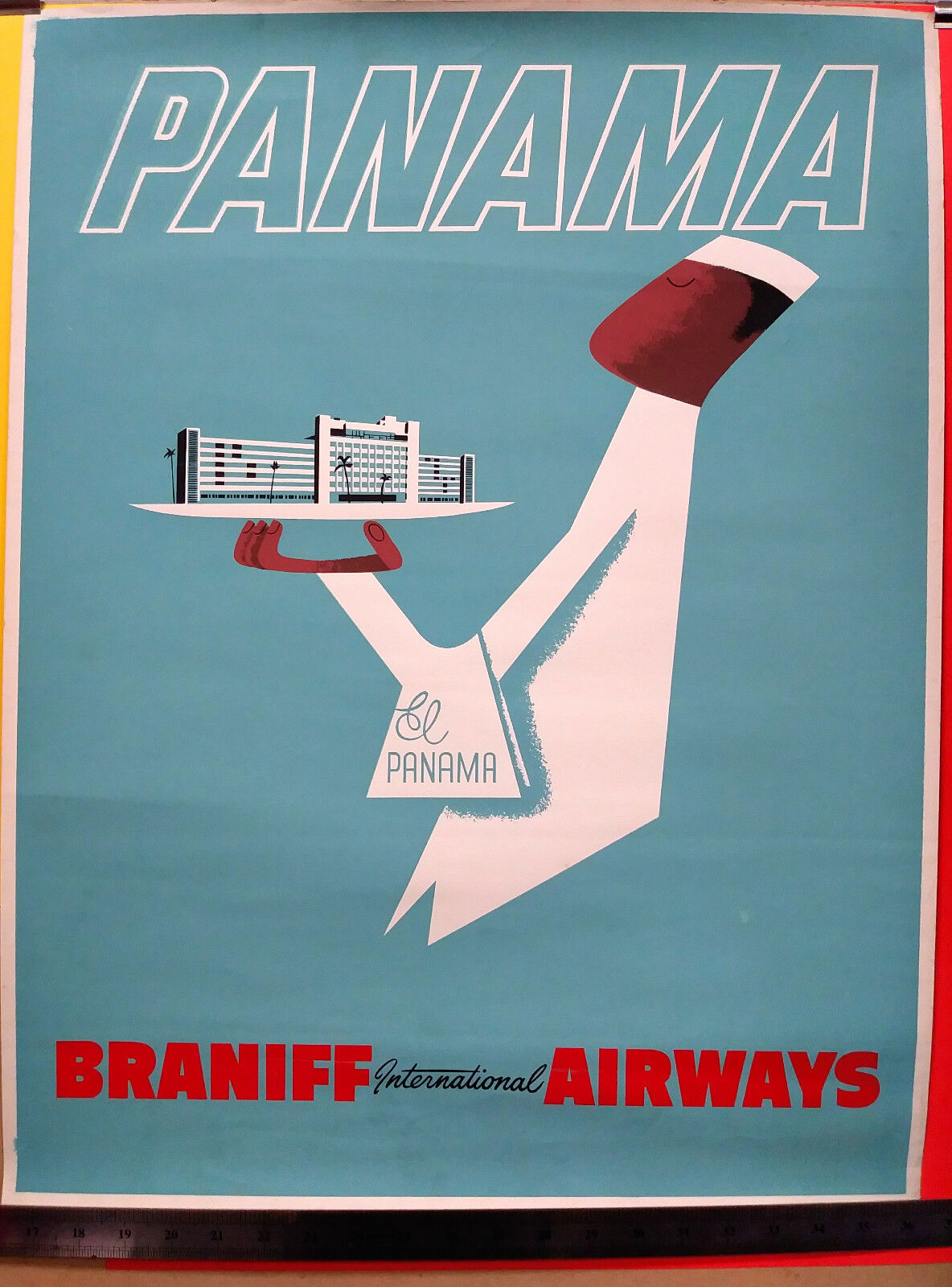 BRANNIF INTERNATIONAL AIRWAYS POSTER \