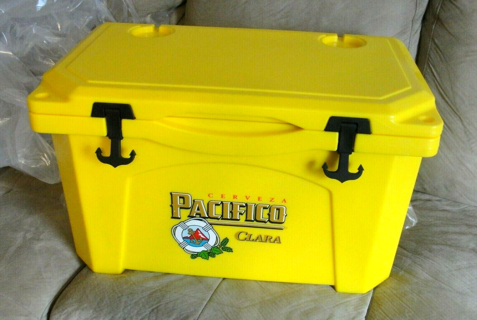 PACIFICO CLARA BEER GRIZZLY 40 QT BEVERAGE COOLER CHEST 🍺 YELLOW BRAND NEW USA